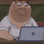 Peter Griffin Depressed Laptop