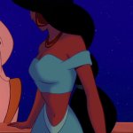 Princess Jasmine Wearing Flower