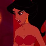 Princess Jasmine Wearing a High Ponytail