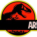 Jark | image tagged in jurassic park logo | made w/ Imgflip meme maker