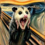 Possum Scream Painting