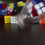 celine's magic trick - trapping a cube in a bottle GIF Template