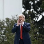 Trump on the roof meme