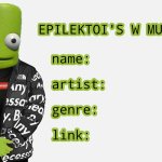 epilektoi's music recs template
