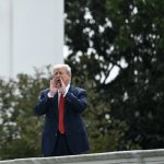 Trump on the roof