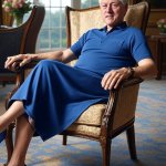 Bill Clinton in blue dress