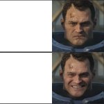 grumpy to happy Titus