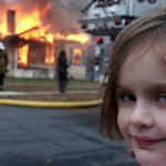 burning house