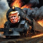 The Trump train suddenly has empty seats and whole cars on fire.