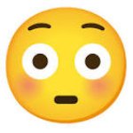 blushing emoji