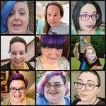 Blue hair Wokester loonies