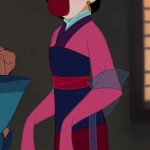 Fa Mulan Eats a Apple