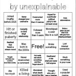 Bingo by unexplainable meme