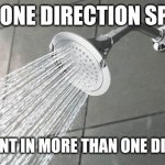 Shower Thoughts | WHEN ONE DIRECTION SPLIT UP; THEY WENT IN MORE THAN ONE DIRECTION | image tagged in shower thoughts | made w/ Imgflip meme maker