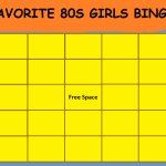 Favorite 80s girls bingo meme