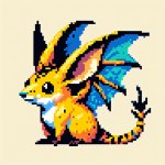 Weird looking Pikachu and weird looking Charizard