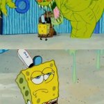 Spongebob unamused