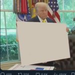 Trump blank card