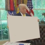 Trump blank card