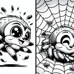 First part: jumping spider actively jumping around, second part: