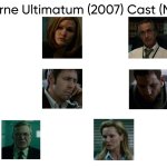 The Bourne Ultimatum (2007) Cast (My Style) meme