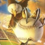 Bald Eagle Catching Baseball template