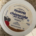 Cheescaske in a tub