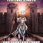Bosnian Knight Rider | WHEN THE SLAVIC FESTIVAL STARTS; AND YOUR LADA TURNS INTO A DISCO ON WHEELS | image tagged in bosnian knight rider,slavic lives matter | made w/ Imgflip meme maker