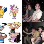 Fop classic characters vs modern characters | image tagged in reaction guys,fairly odd parents,the fairly oddparents,nickelodeon | made w/ Imgflip meme maker