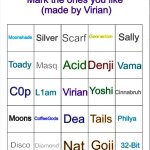 Msmg user bingo (August 2025 edition) meme