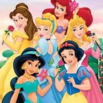Six Disney Princesses