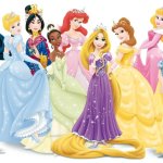 Disney Princesses Wearing Tiara