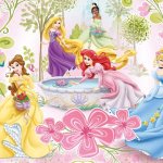 Cinderella Ariel Belle Tiana and Rapunzel