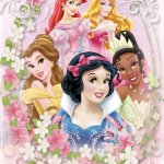 Snow White Aurora Ariel Belle and Tiana