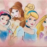 Jasmine Snow White Belle Cinderella Rapunzel and Aurora