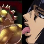 Bowser lick