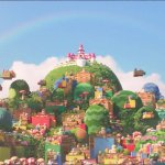 Mushroom Kingdom in Mushroom Heights.