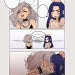 Girls arguing then kissing