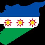 Mesopotamian Syria flag map