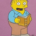 Ralph with a book