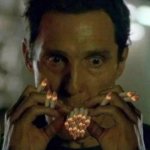 Matthew McConaughey smoking