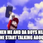 "Get em boys" | WHEN ME AND DA BOYS HEAR SOMEONE START TALKING ABOUT JOBS | image tagged in gifs,funny | made w/ Imgflip video-to-gif maker