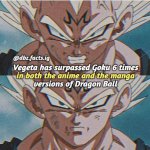 vegeta facts