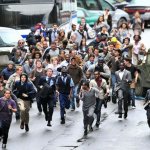 World War Z Crowd Running Zombies