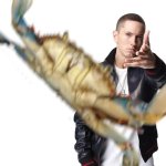 Eminem throwing crab at you