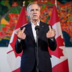 Mark Carney middle finger