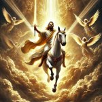 King Jesus on horse