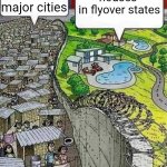 You know how the housing market is in different states | $2 million houses in major cities; $2 million houses 
in flyover states | image tagged in poor vs rich,housing,homes,real estate | made w/ Imgflip meme maker