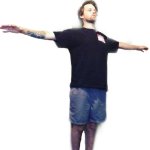 Yub T-Posing (transparent) | CHECKIN' THE; YUBREDDIT | image tagged in yub t-posing transparent | made w/ Imgflip meme maker