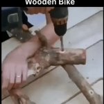 Wooden Bike Construction | image tagged in gifs,wooden bike construction | made w/ Imgflip video-to-gif maker